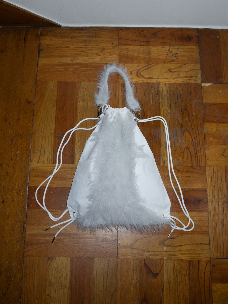 FLUFFY 3-WAY BAG (GREY)