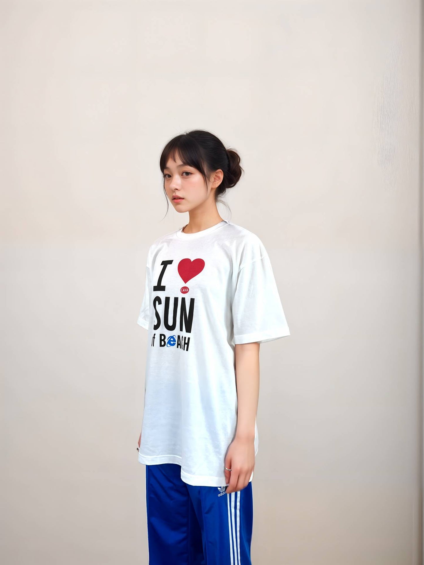 아이러브 티셔츠 - I ❤️ SUN of BⓔACH [Standard Fit]