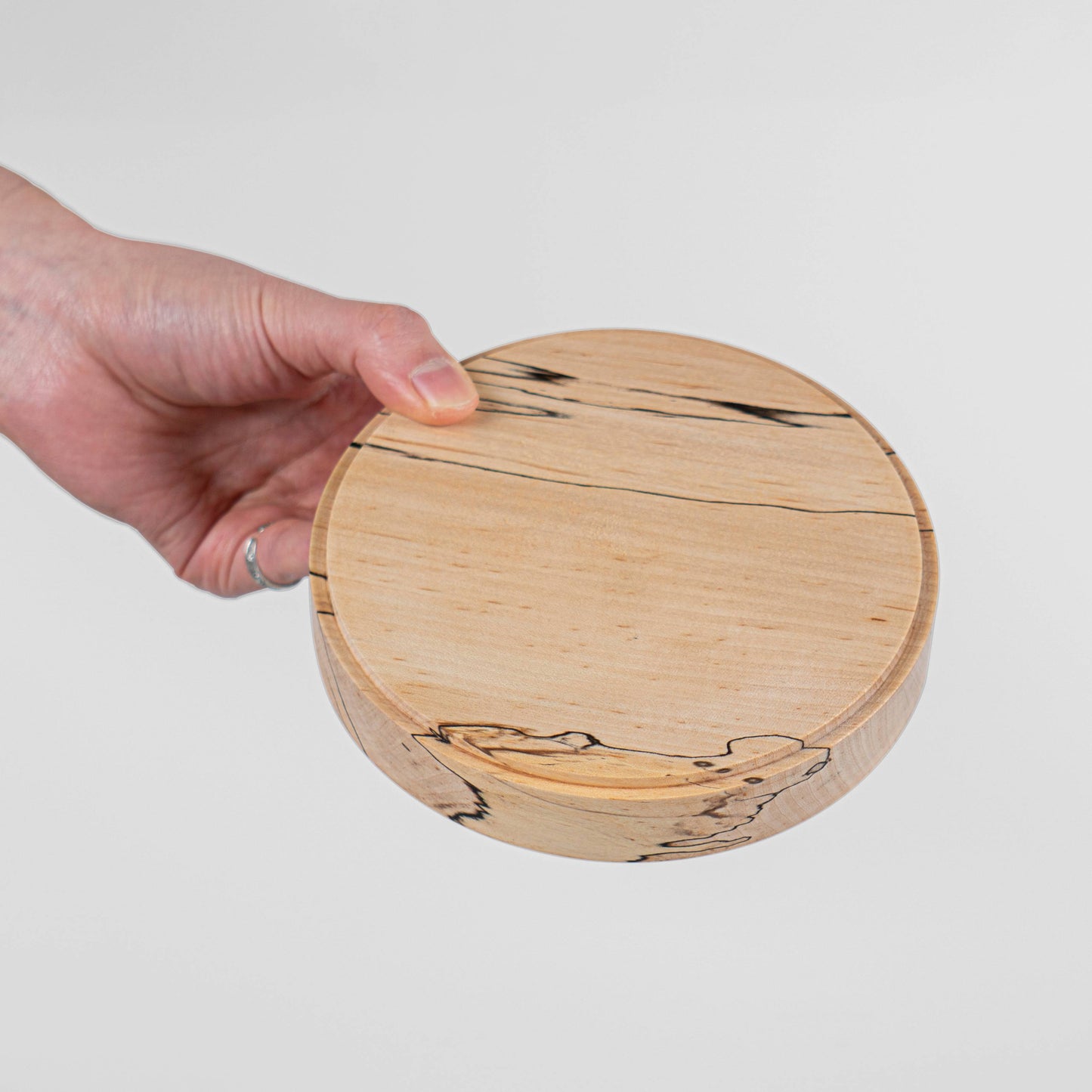 메이플 스팔티드 플레이트 small plate made from maple spalted