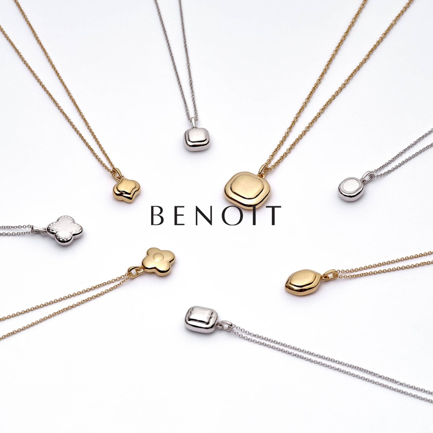 Oval Line Pendant Silver - BENOIT 베누아 - CAVA LIFE