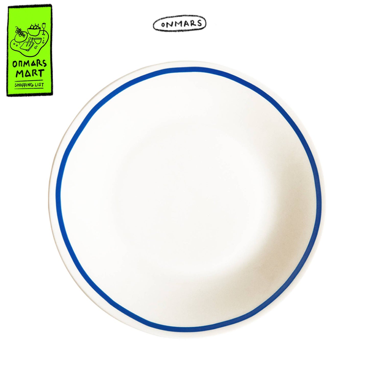 Blue line plate (2 sizes)