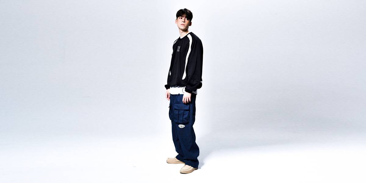 NUMBER EIGHT WIDE CARGO PANTS (NAVY)