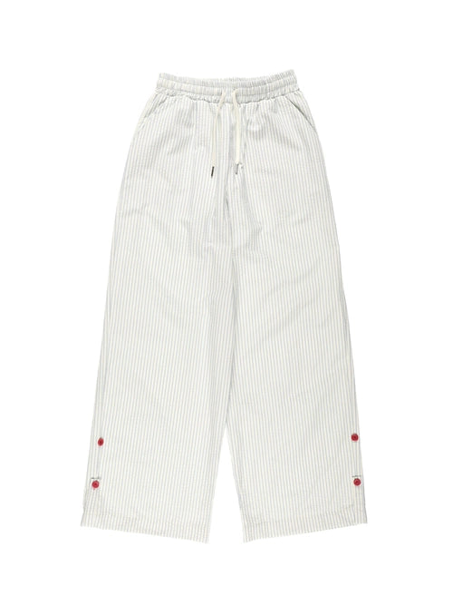 SEERSUCKER BUTTON PANTS (STRIPE)