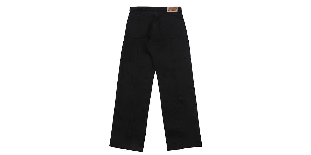 STUD DETAILED DENIM PANTS(BLACK) - WESKEN - CAVA LIFE