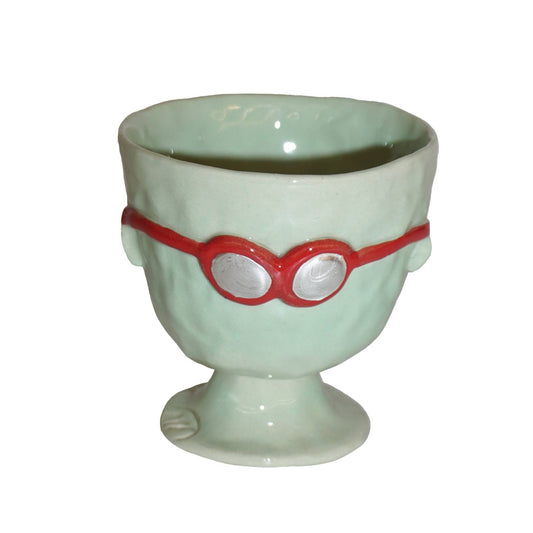 red glasses goblet