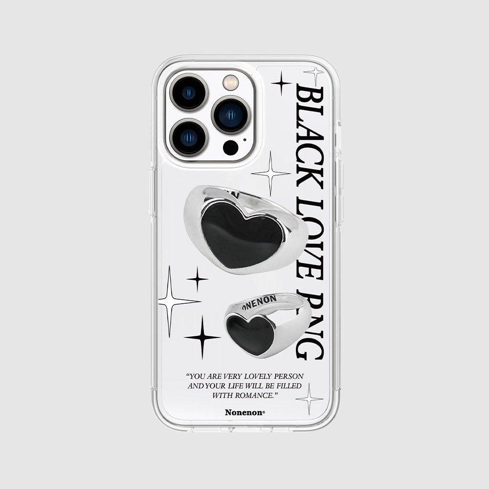 BLACK LOVE RING CASE - NONENON 논논 - CAVA LIFE