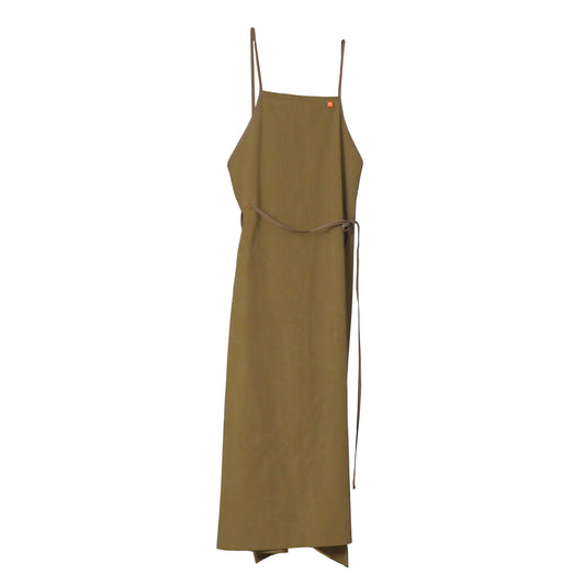 Wraparound Apron H in Tan