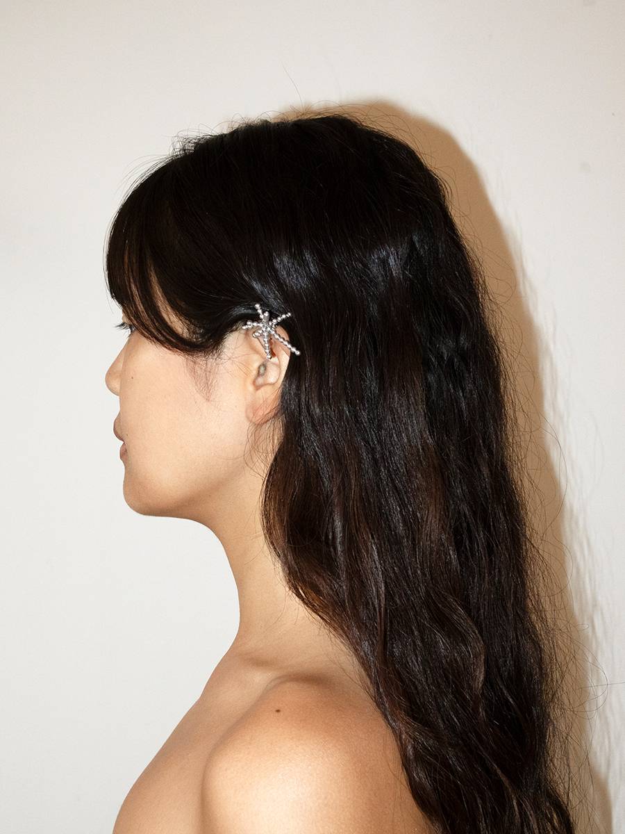 Signature silver motif Earcuff│시그니처 실버 모티브 이어커프