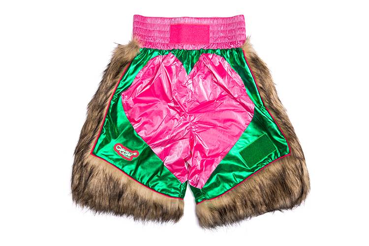 Once Again Metal Peach Faux Fur Boxer Brief Short - KIZIP 키집 - CAVA LIFE