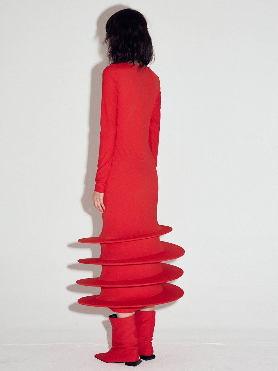 Typhoon dress in Red