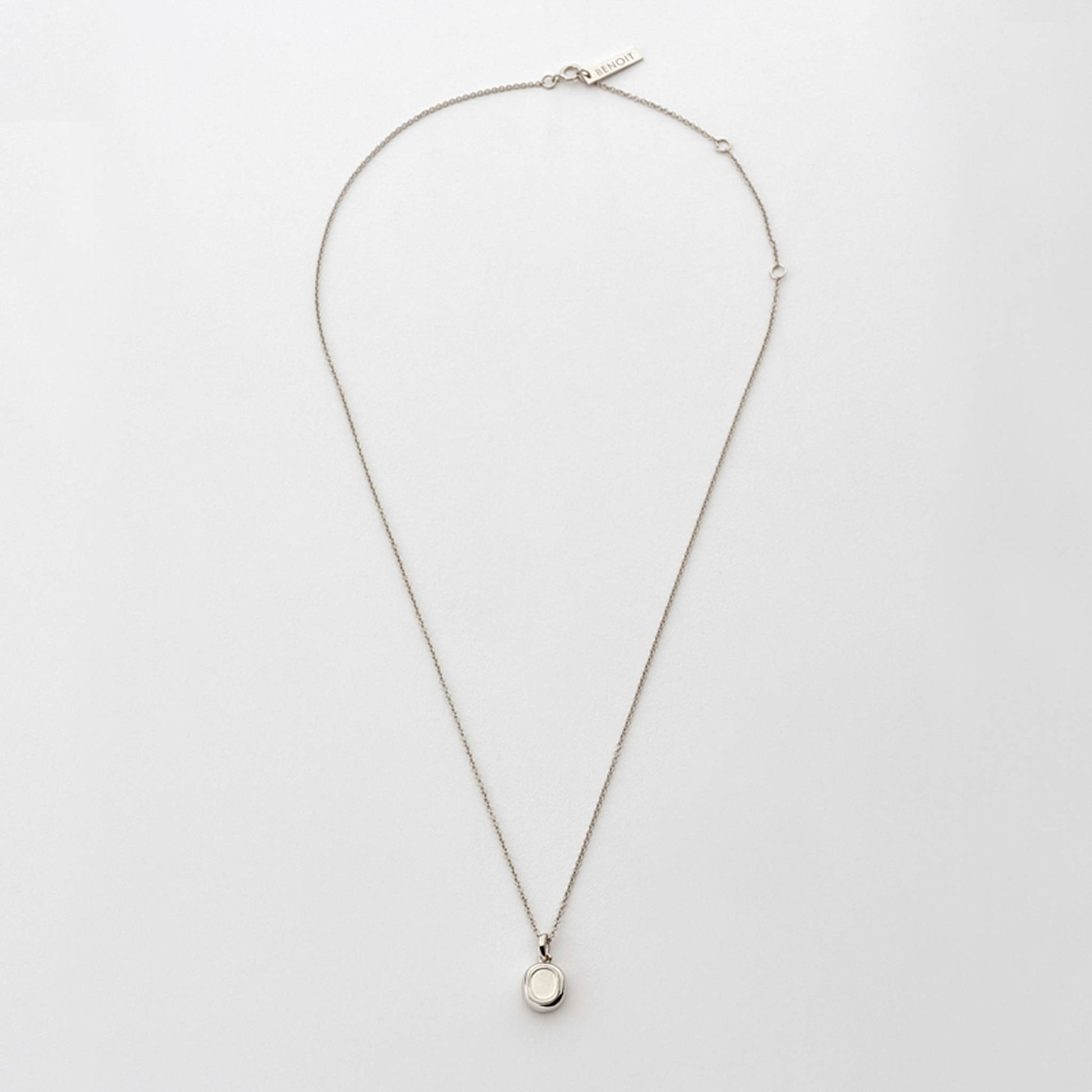 Oval Line Pendant Silver - BENOIT 베누아 - CAVA LIFE