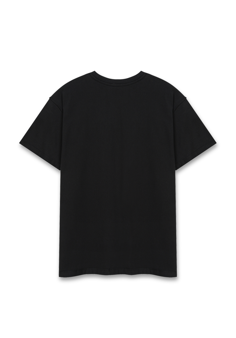 FL SHORT SLEEVE TEE BK - Studio.YPA / YOUCHE PRET A PORTER Studio.YPA / 유체 - CAVA LIFE