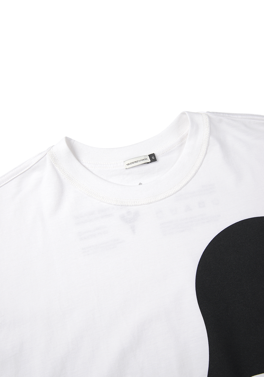 FL SHORT SLEEVE TEE WH - Studio.YPA / YOUCHE PRET A PORTER Studio.YPA / 유체 - CAVA LIFE