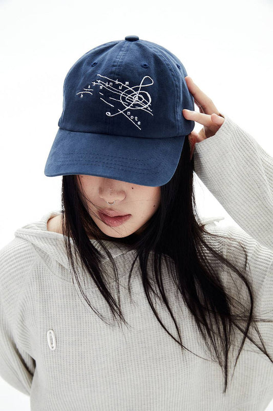 HALOMINIUM NOTE CAP / NAVY