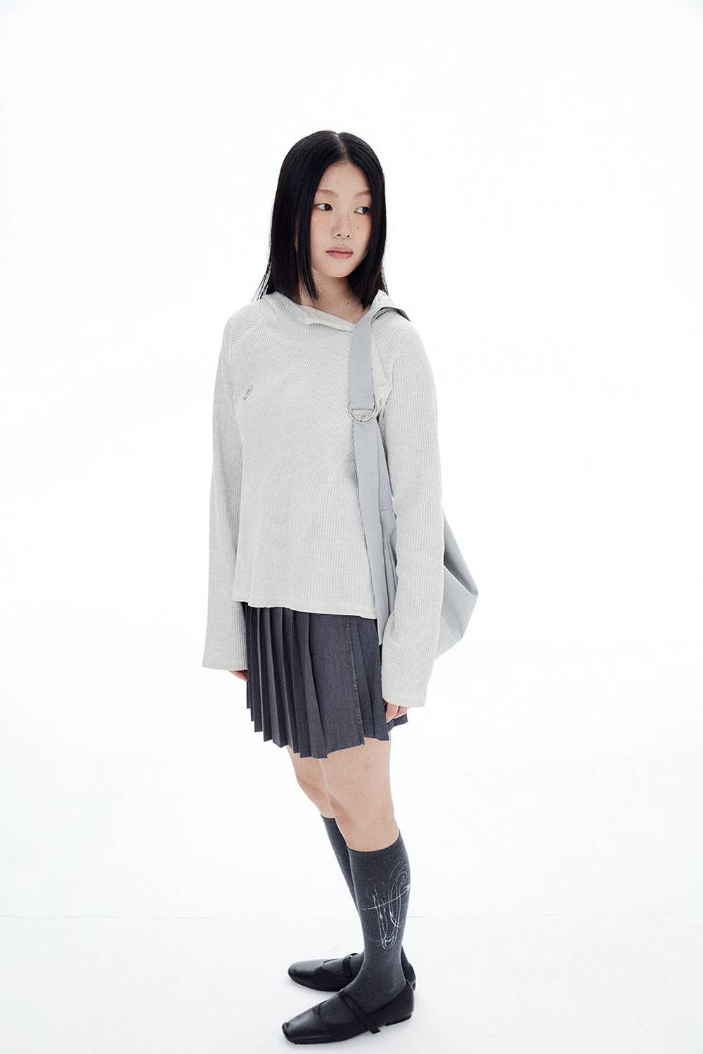 HLMN & HARP KNEE SOCKS / GRAY