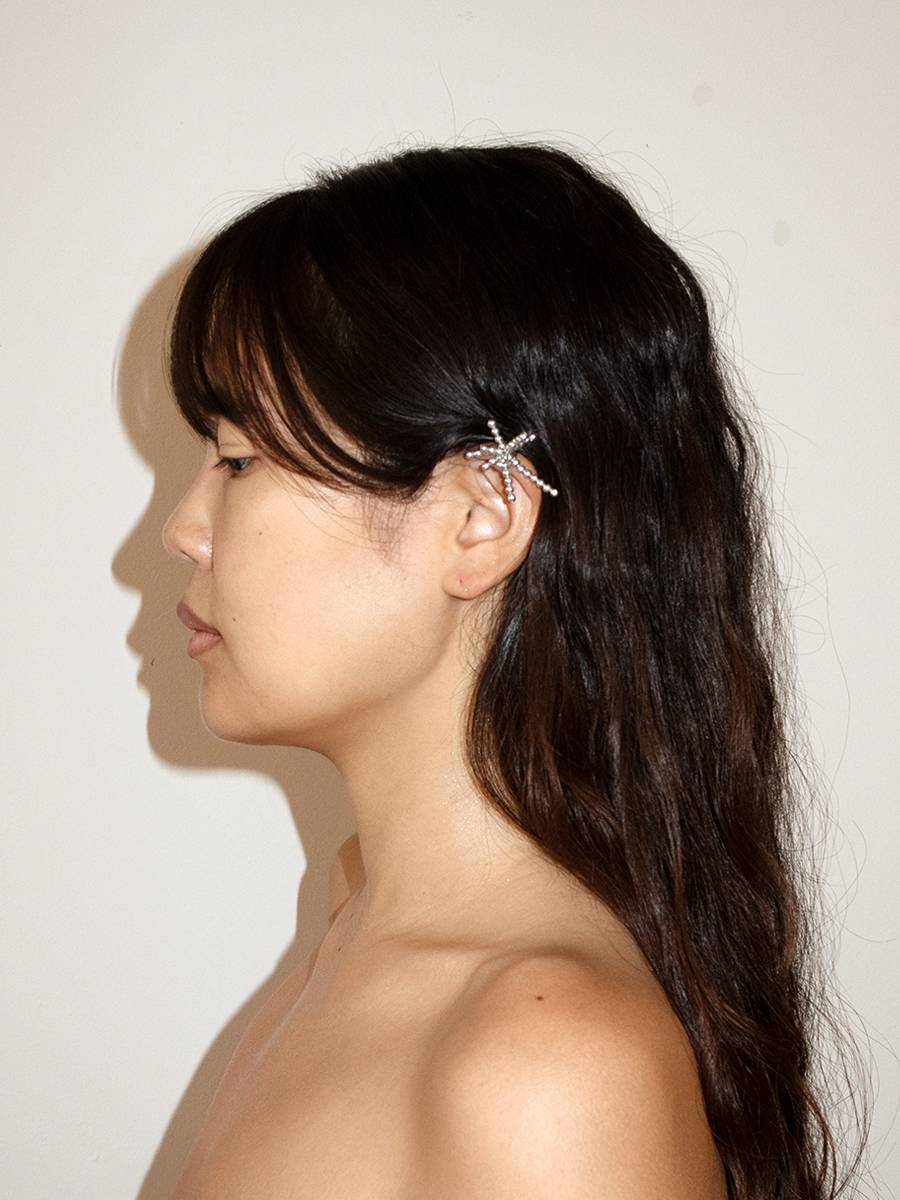 Signature silver motif Earcuff│시그니처 실버 모티브 이어커프