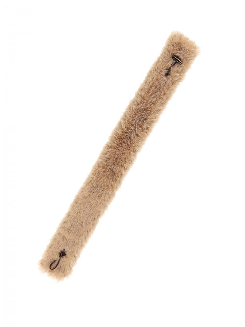 TOGGLE FUR BELT (BEIGE)