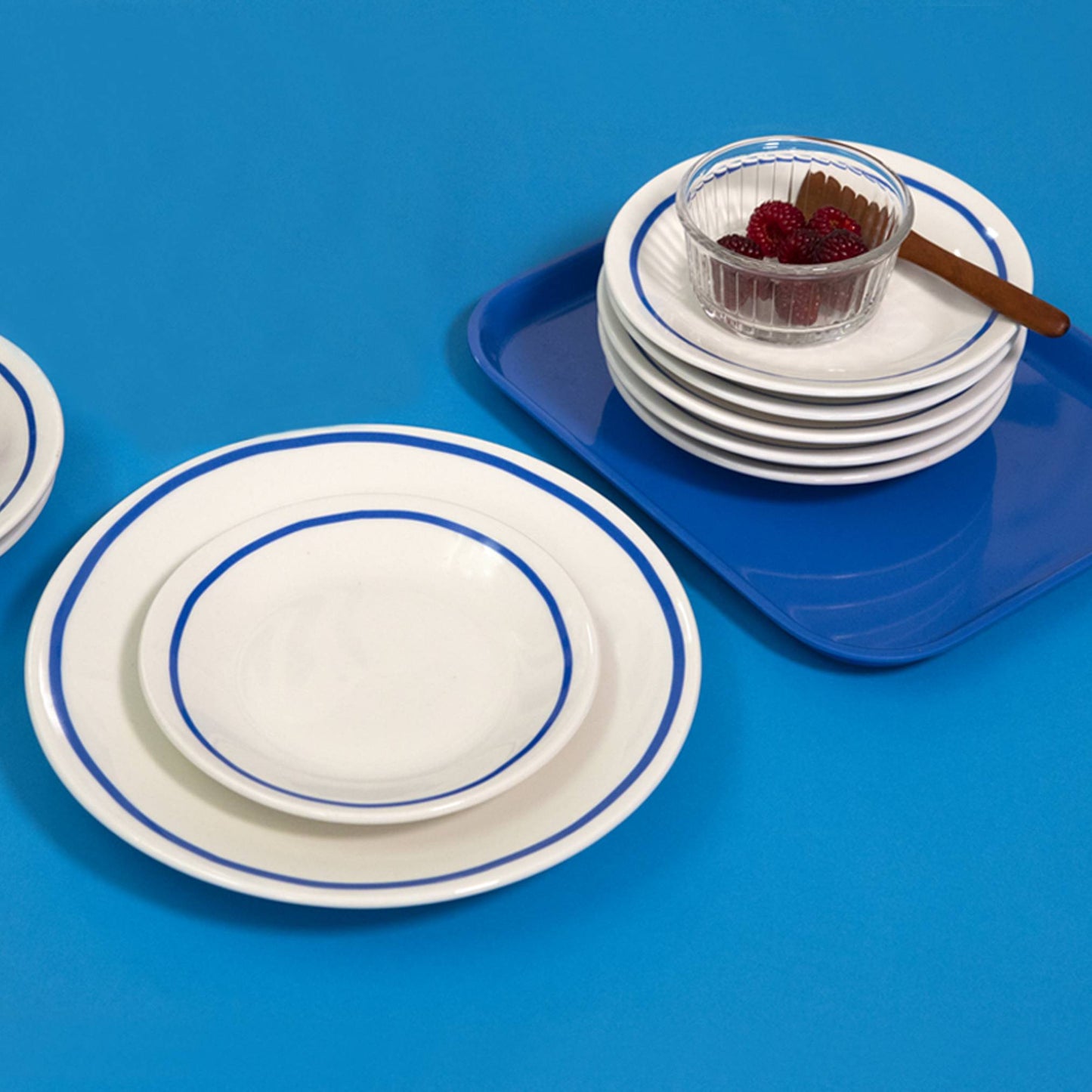 Blue line plate (2 sizes)