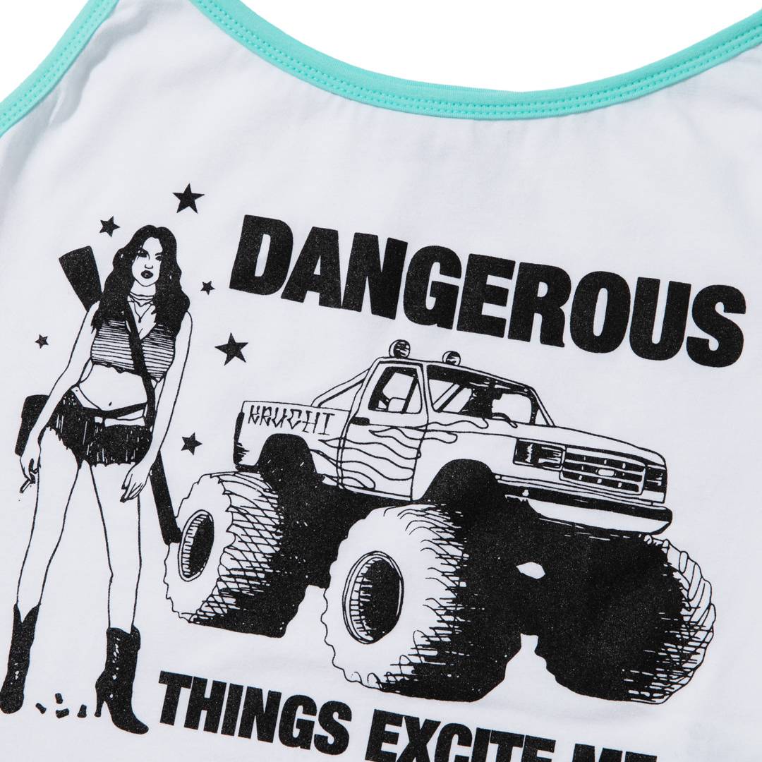 DANGEROUS CROP SLEEVELESS (WHITE MINT)