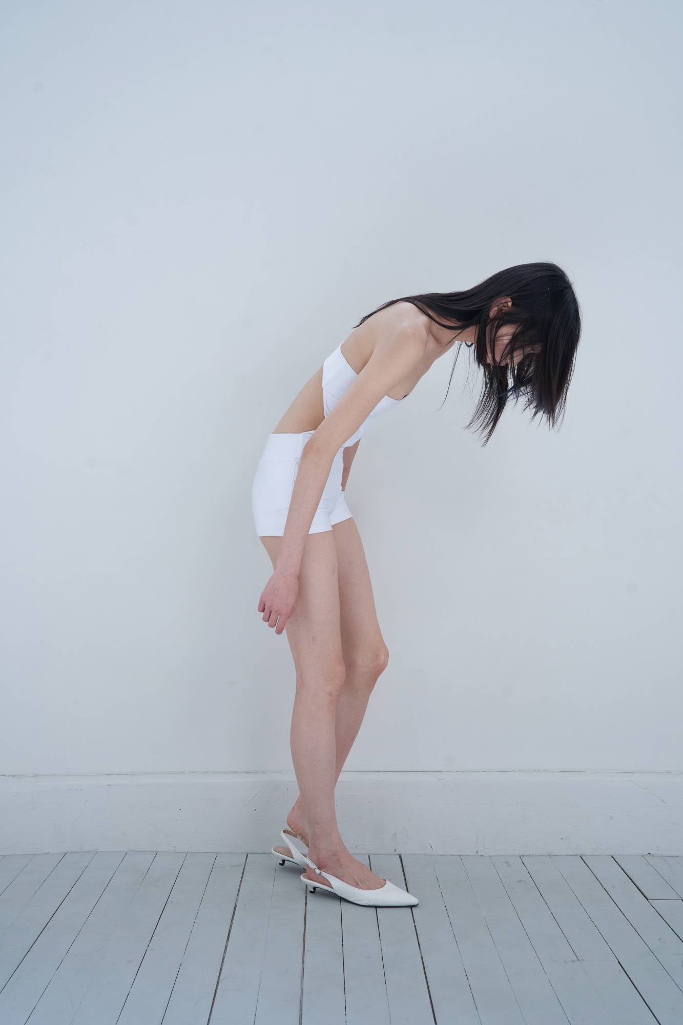 Mini Romper Swimsuit_White - Dohyo 도효 - CAVA LIFE