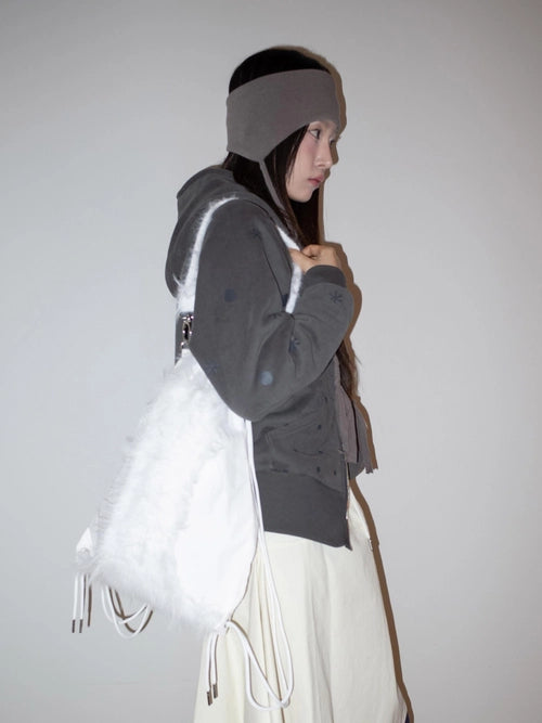 FLUFFY 3-WAY BAG (WHITE)