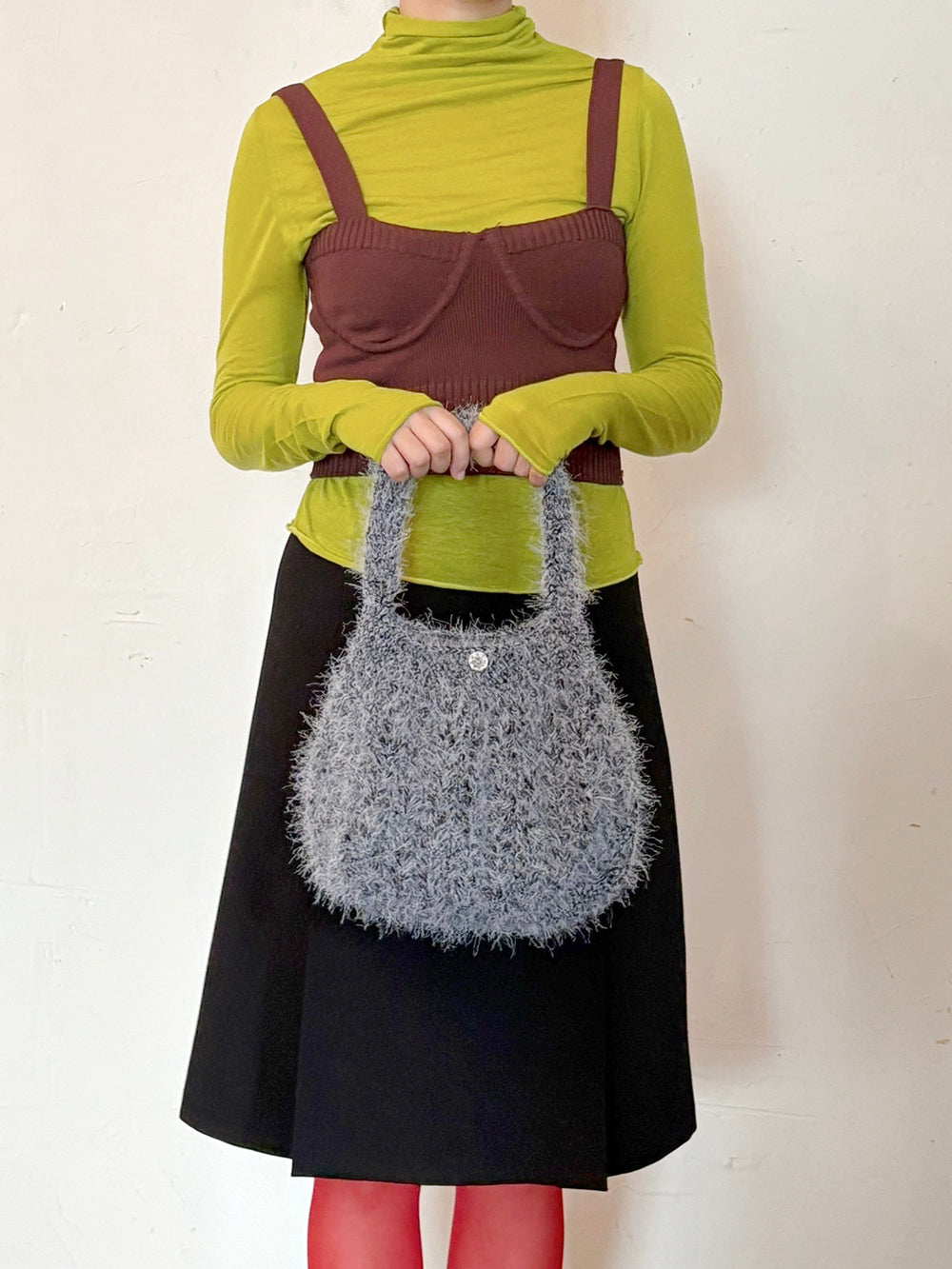 Very Furry Shoulder Bag / 베리퍼리숄더백 - Black