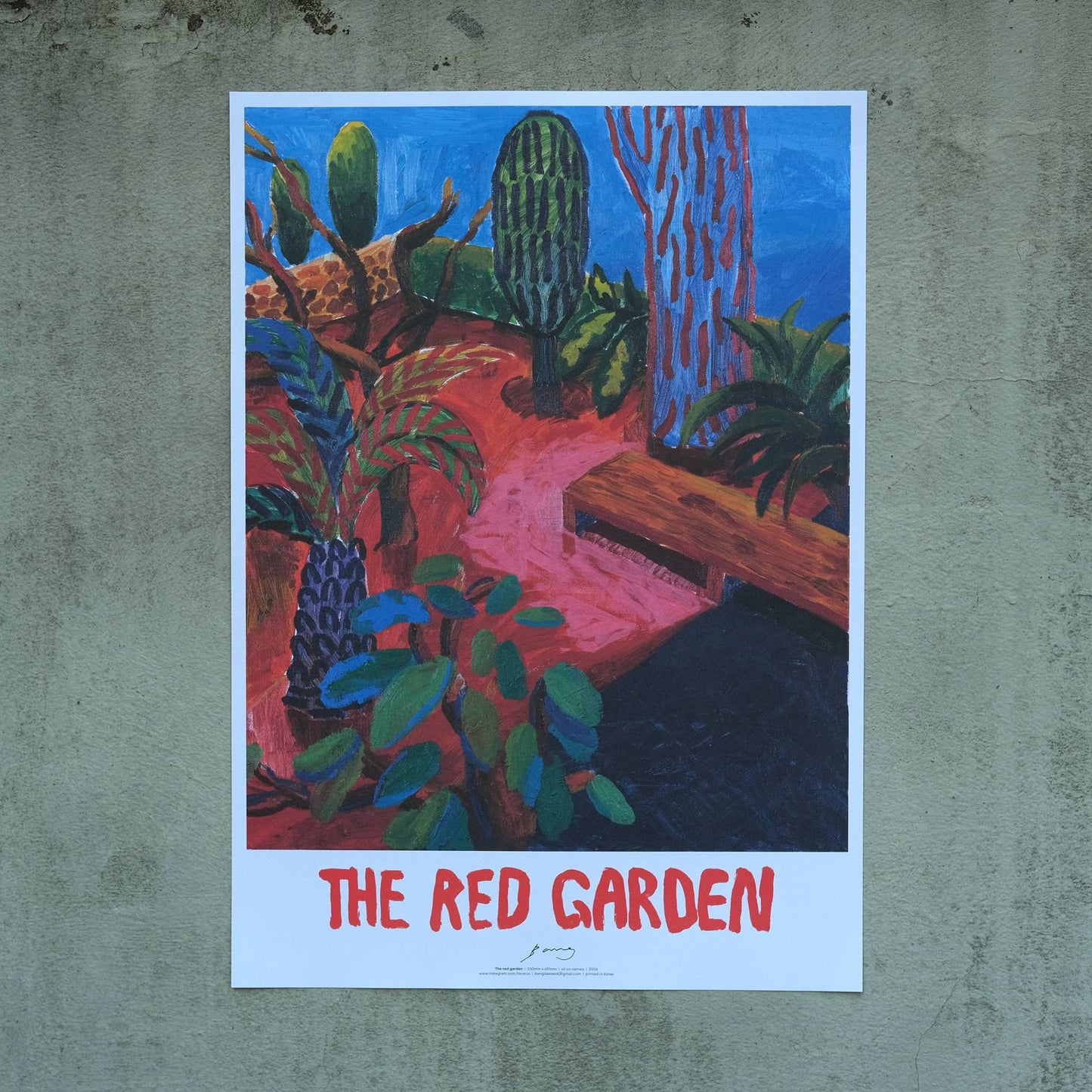 [아트 포스터] The red garden