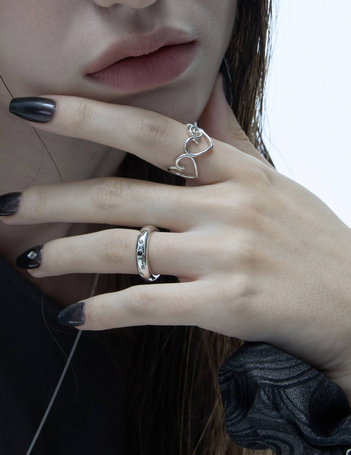 EDDY HEART RING l SILVER