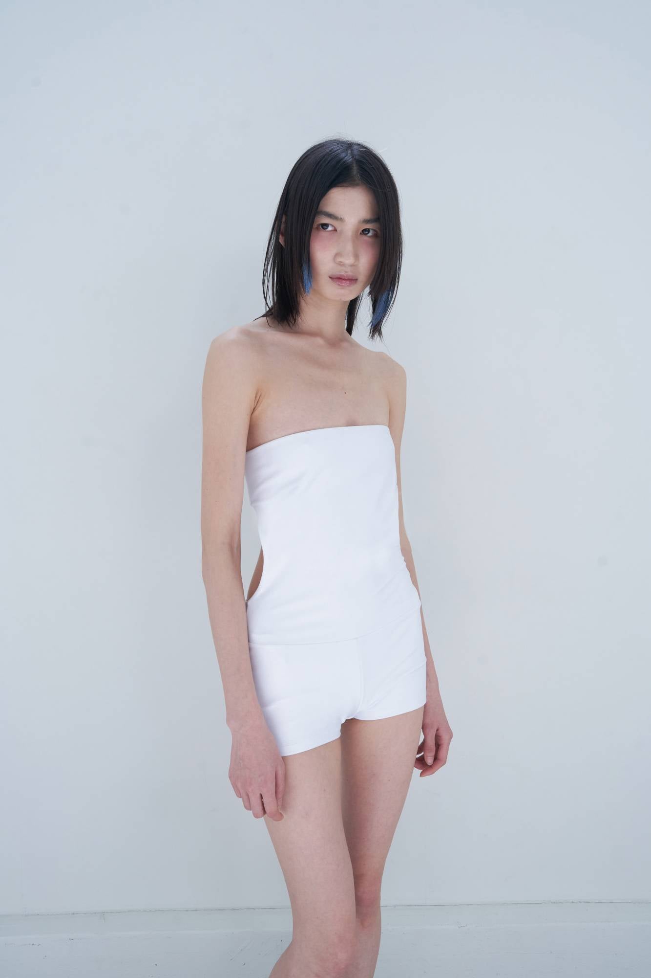 Mini Romper Swimsuit_White - Dohyo 도효 - CAVA LIFE