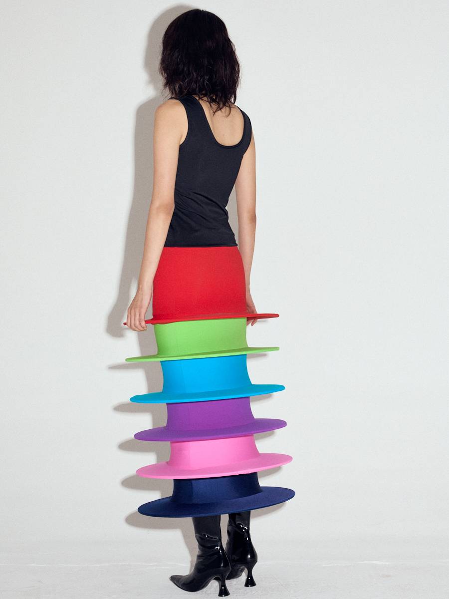 Discs dress in Rainbow