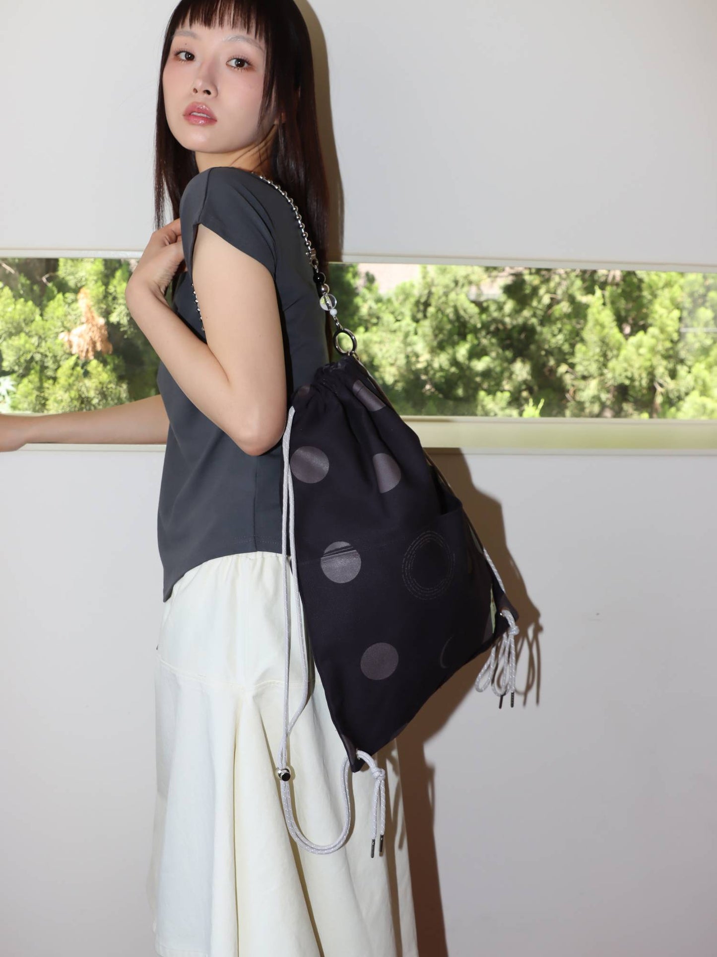 DOT 3-WAY BAG (BROWN)