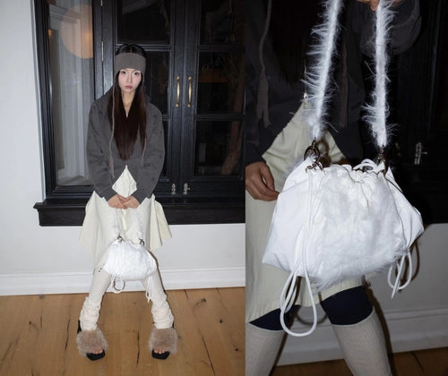 FLUFFY 3-WAY BAG (WHITE)