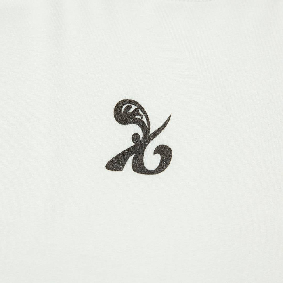 SYMBOL Crop long-sleeved T-Shirt (WHITE) - KRUCHI 크루치 - CAVA LIFE