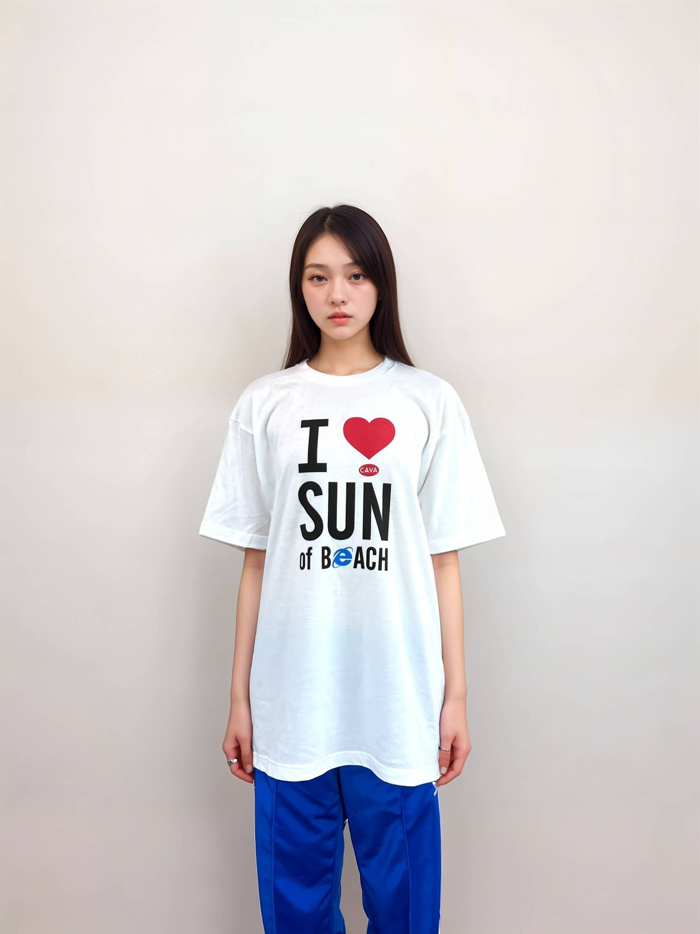 아이러브 티셔츠 - I ❤️ SUN of BⓔACH [Standard Fit]