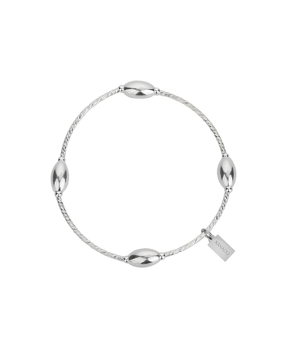 SILVER OVAL BRACELET