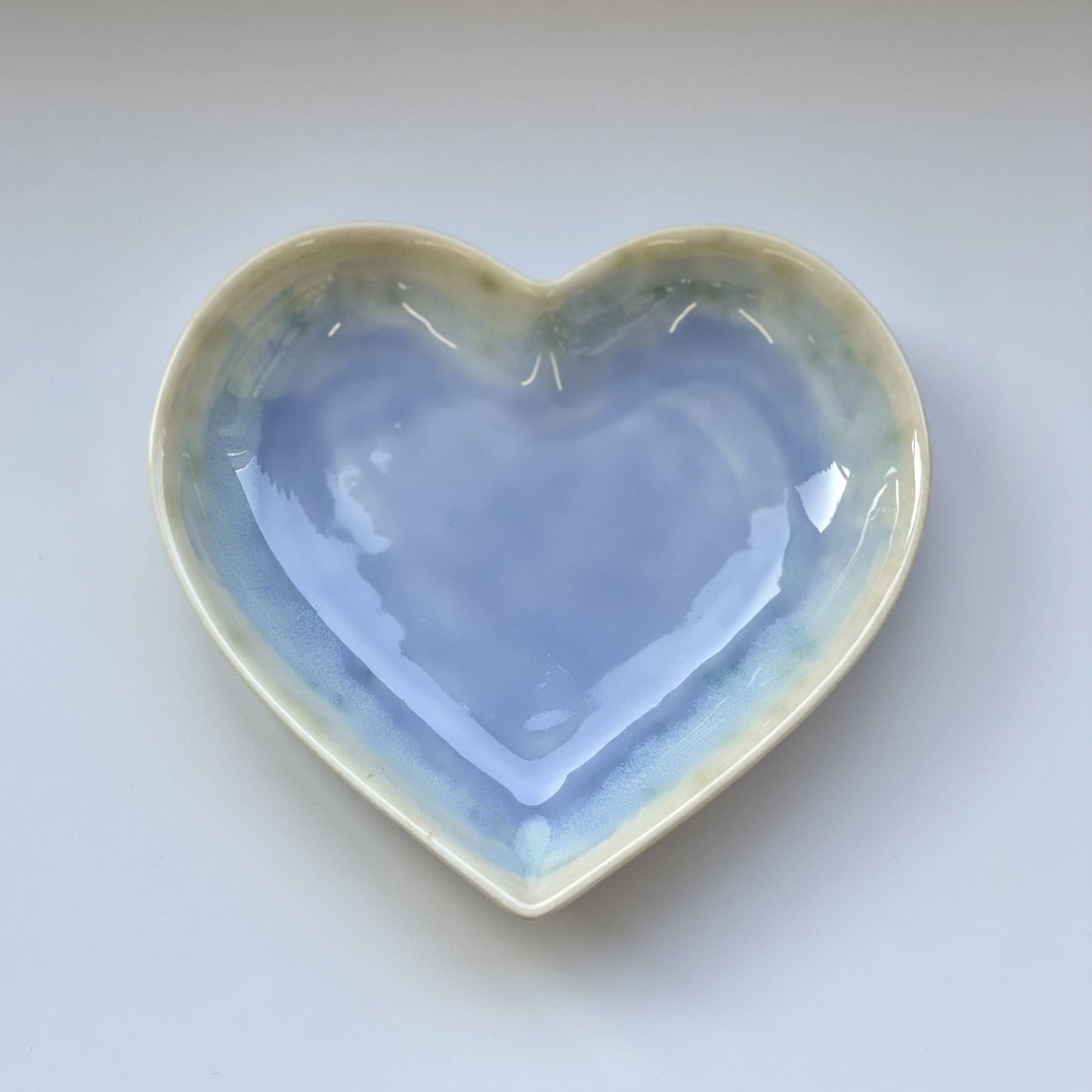 Heart Shore Plate - light blue