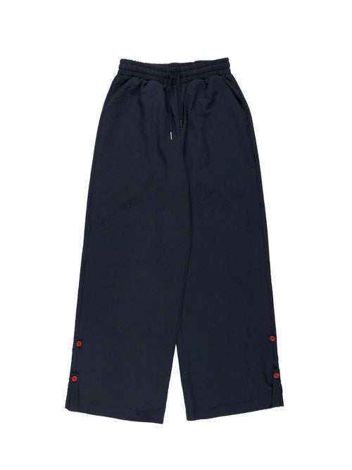 SEERSUCKER BUTTON PANTS (NAVY)