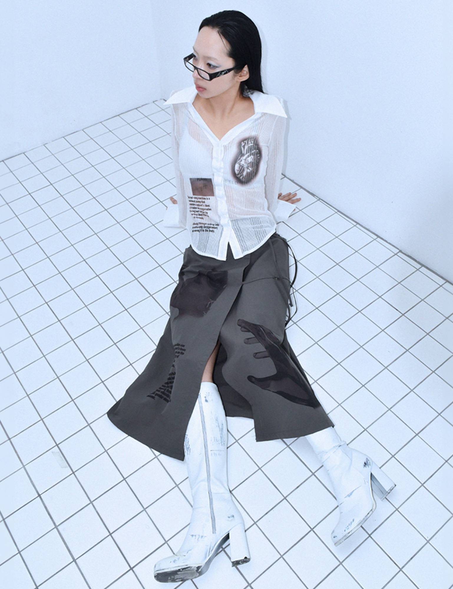 Eternal Heart Shirts IVORY - KATER 카터 - CAVA LIFE