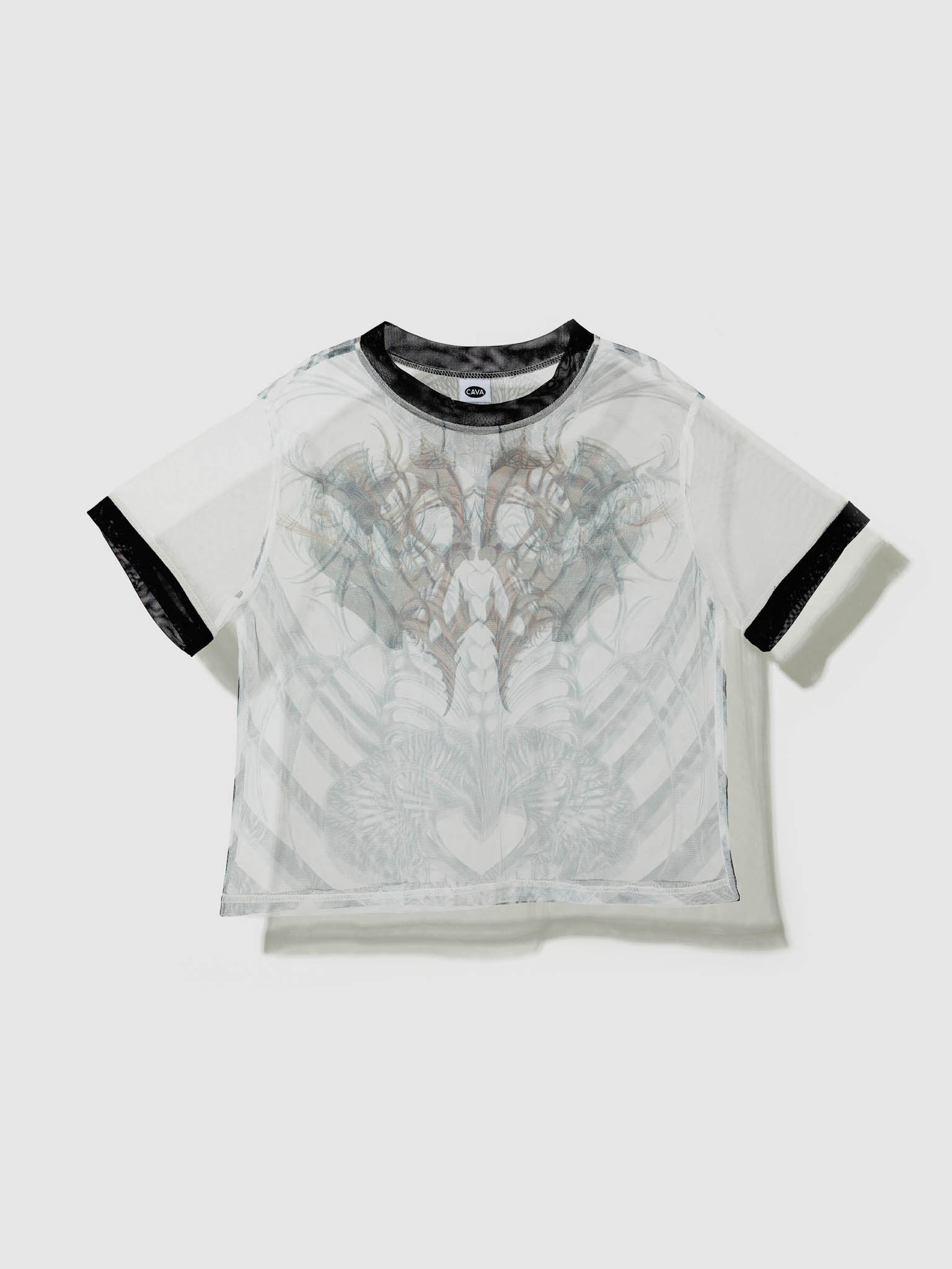 [BAEBOLSU] PRINTED MESH TOP - CAVA LIFE 카바 라이프 - CAVA LIFE