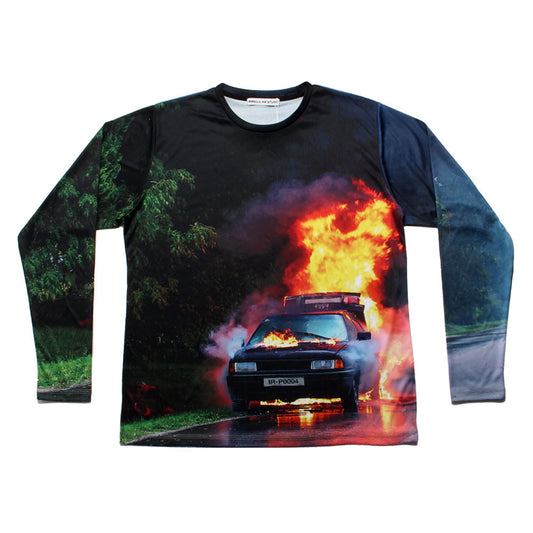 CAR CRASH JERSEY T-SHIRT (MULTI) - IRREGULAR STUDIO 이레귤러 - CAVA LIFE