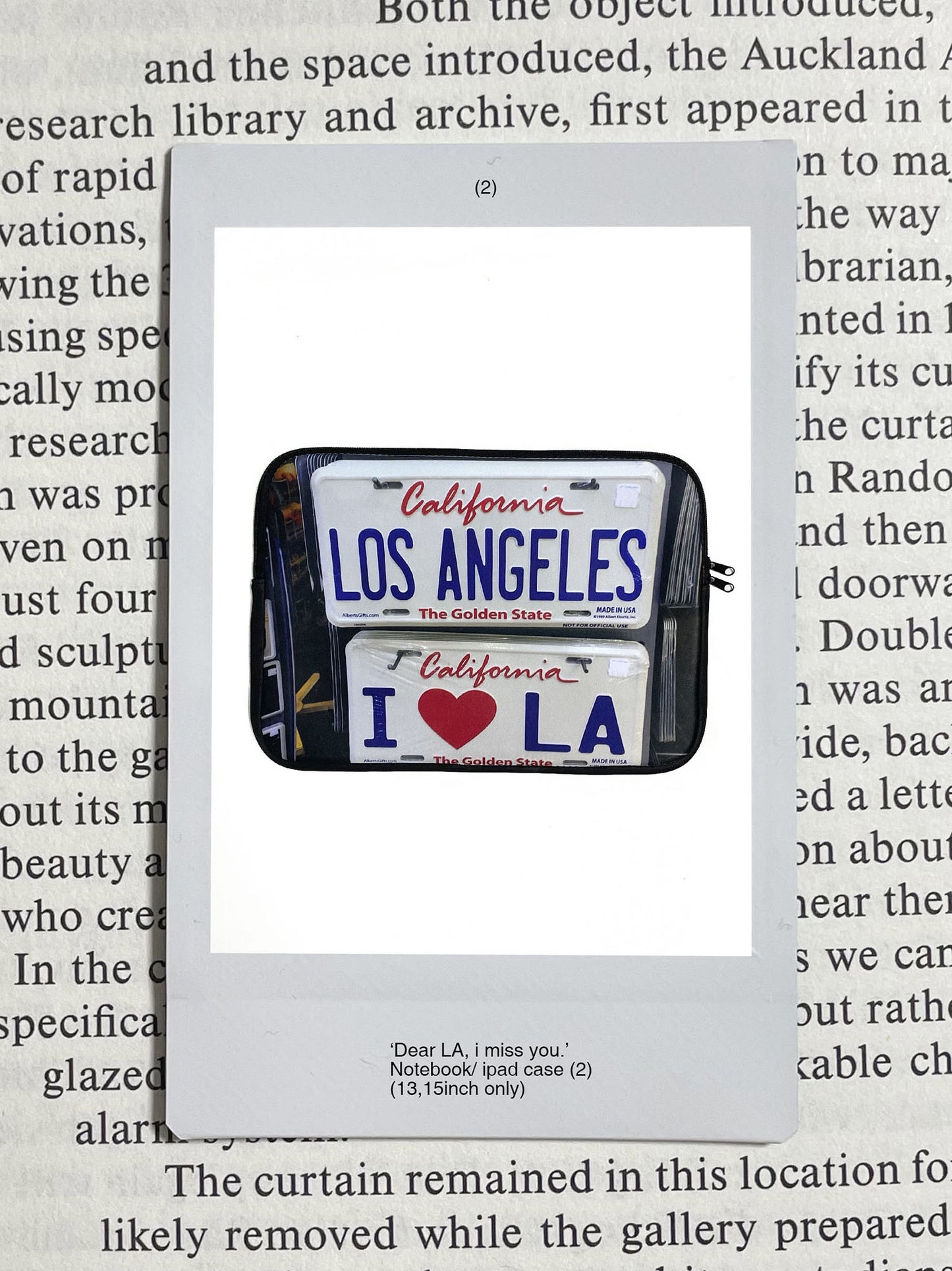 'Dear LA, i miss you.' Notebook/ ipad case 2 - gotgoodrealgood - CAVA LIFE