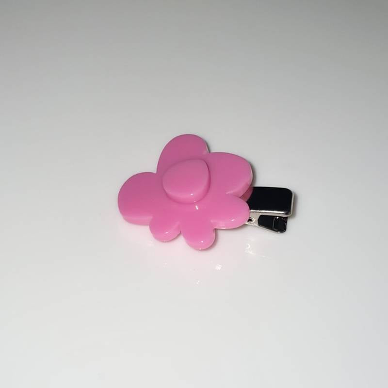 pink flower hair clip (1pcs)