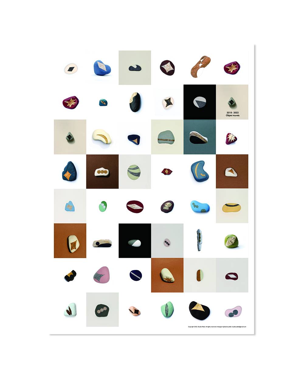 Objets trouvés poster - Studio Pebb 스튜디오 페브 - CAVA LIFE