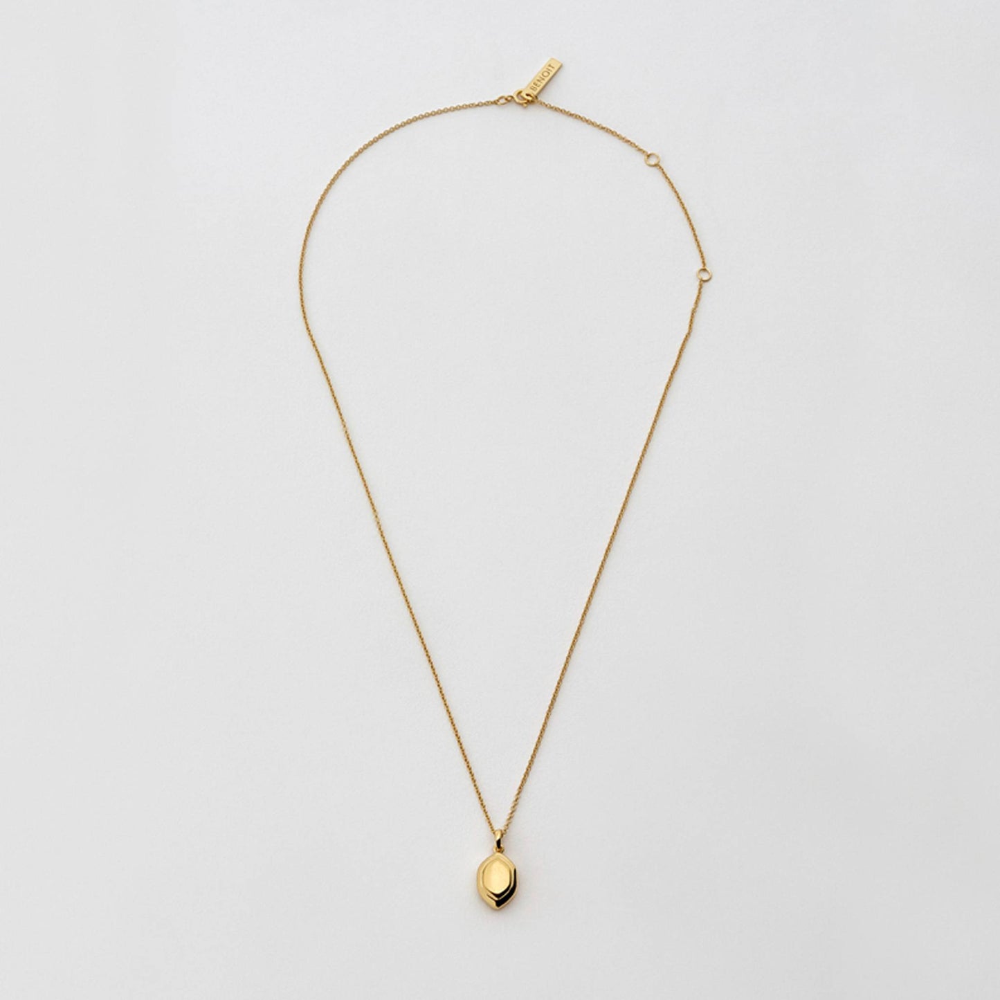 Oval Diamond Pendant Gold - BENOIT 베누아 - CAVA LIFE