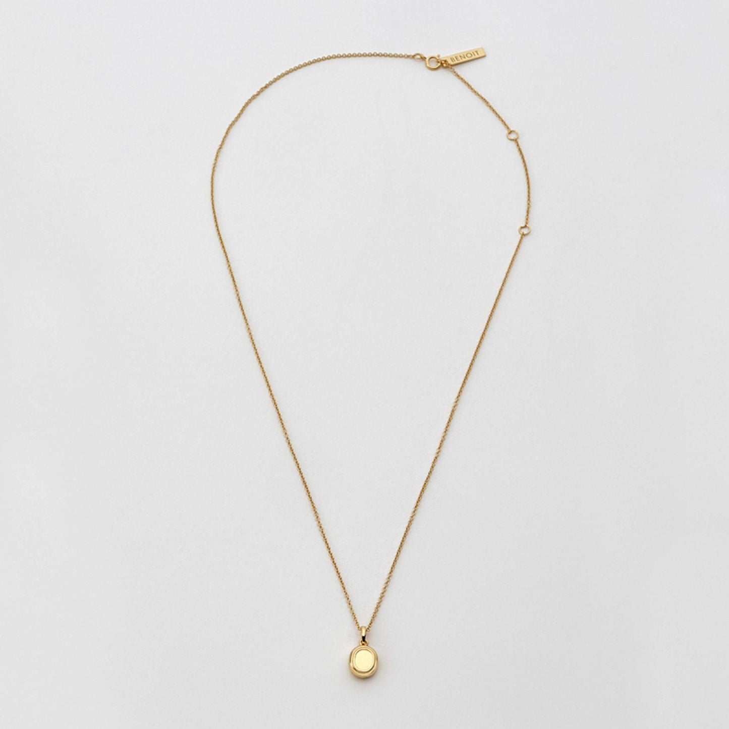 Oval Line Pendant Gold - BENOIT 베누아 - CAVA LIFE