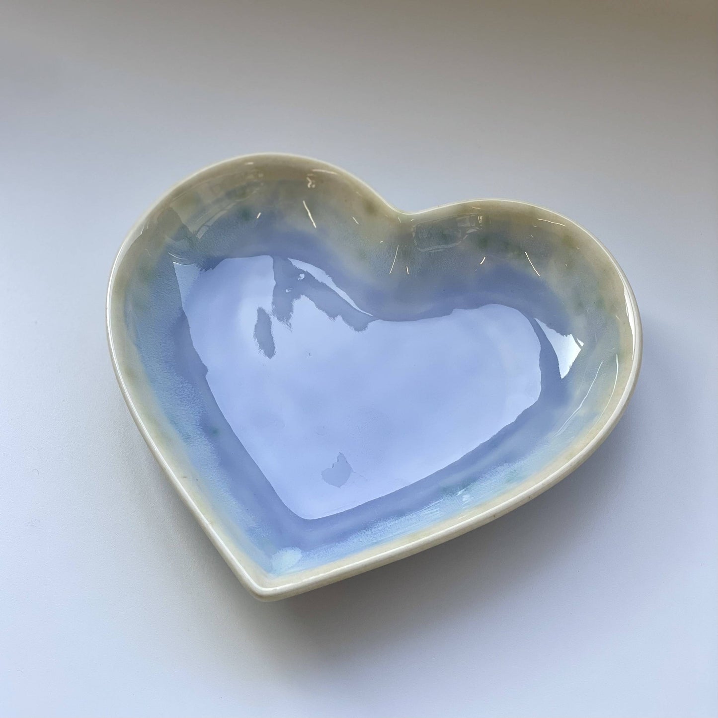 Heart Shore Plate - light blue