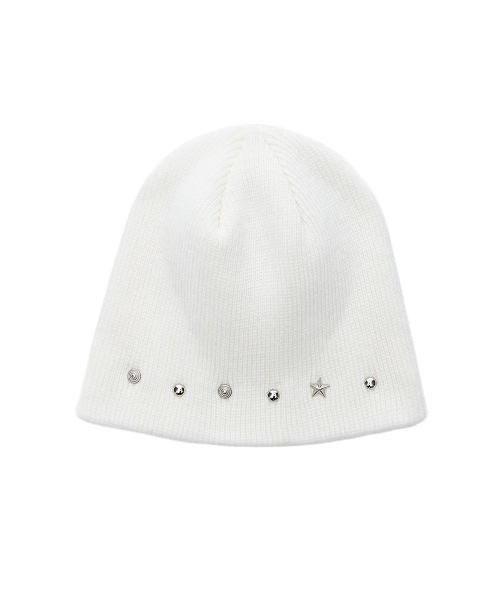 EDDY STUD BEANIE_WHITE