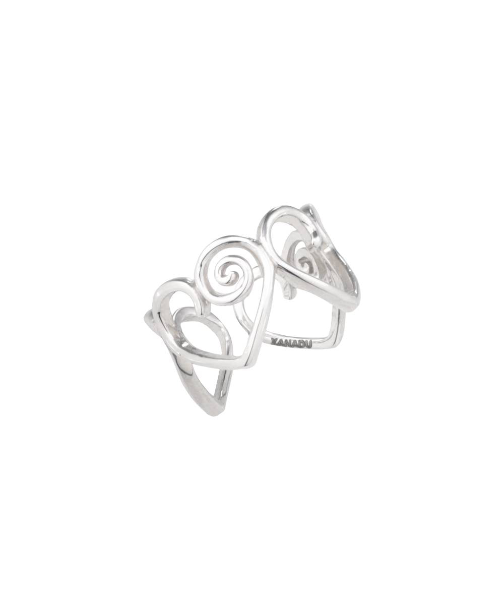 EDDY HEART RING l SILVER