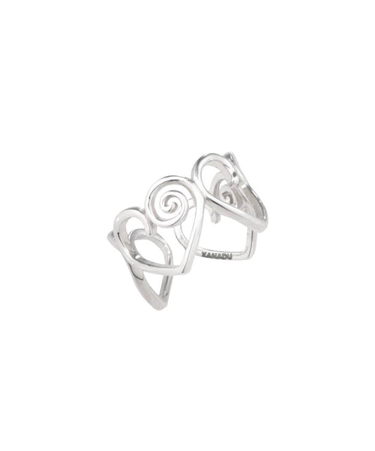 EDDY HEART RING l SILVER