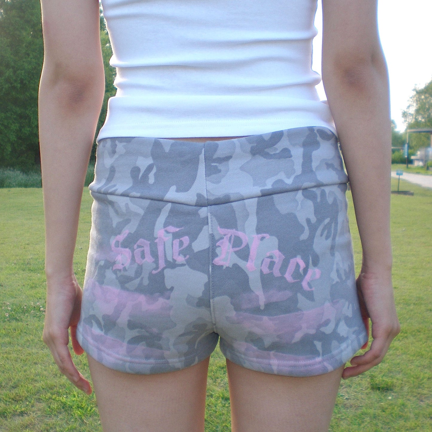 Painted Micro Shorts- Camo